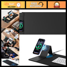 Magnetic Wireless Charging Mouse Pad with Adjustable Phone Stand - Multi-Functio picture