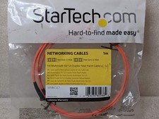 StarTech 3.28' LC To LC Multimode 50/125 Duplex Fiber Patch Cable Orange picture