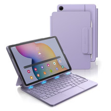 Dexnor for Samsung Galaxy Tab A9+ Plus Case with Keyboard, Ultra Magnetic Purple picture