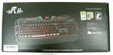 Rii RK900 7 Rainbow Colors Multi Media Gaming Keyboard LED Back lit Mechanical picture