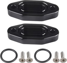 LS Billet Oil Cooler Block off Plate Compatible with Gen III IV Series 2 Pack  picture