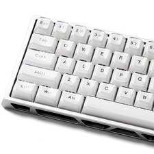 XVX White Crystal Jelly Keycaps Clear Translucent OEM Profile Set 100 PCS picture