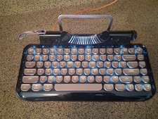 KnewKey RYMEK Typewriter-Style  Mechanical Wireless Keyboard Read Description  picture