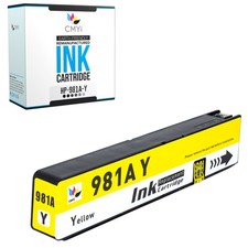 1PK Compatible CMYi 981A Yellow Ink fits HP PageWide Managed Color MFP E58650dn picture