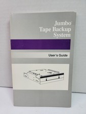 Vintage 1992 Jumbo Tape Backup System User’s Guide Manual Colorado Memory... picture