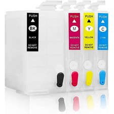 Empty Refillable Sublimation Ink Cartridges 4-Pack for Epson WorkForce WF-7720 picture