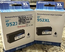(LOT OF 2) DataProducts Inkjet Cartridge Replaces HP 952XL Black New Sealed picture