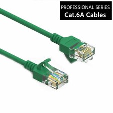 0.5 - 50 Ft CAT6A Slim RJ45 Network LAN Ethernet Copper Wire Color Patch Cable picture