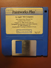 Vintage 80s Apple IIGS Paintworks Plus 3.5
