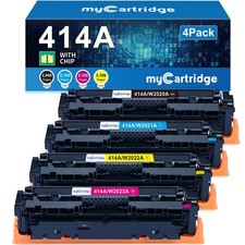 414X Toner Cartridges 4 Pack High Yield-with Chip Replacement for HP 414A Toner picture