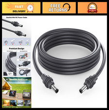 6.5FT Waterproof DC Power Cable, 18AWG Mini Replacement Cord for Outdoor Use picture