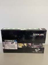 Lexmark Toner Cartridge C736H4CG Cyan - New Open Box Sealed Inside Bag picture