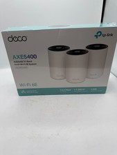 TP-Link Deco XE75 AXE5400 Tri-Band Mesh WiFi 6E System up to 7200 SqFt - 3 Pack picture