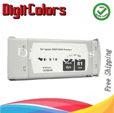 Replacement Black Cartridge for HP 81 for plotter HP Designjet  5500 HP81  picture