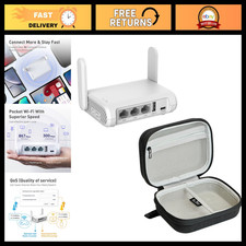 Secure Travel WiFi Router & Gadget Organizer Case for Travel Routers - Black picture