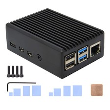for Raspberry Pi 4 Aluminum Case, Heavy Duty Passive Cooling Metal Case/Housing picture