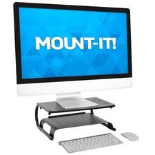 Mount-It 2 Tier Desk Organizer Riser | Computer Monitor Stand with Keyboard ... picture