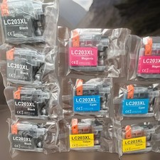 LC203XL  10 Pack Compatible Ink Cartridges for Brother Black/Cyan/Magenta/Yellow picture