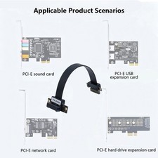 PCIe 4.0 1X Riser Cable Flexible Flat Extension for Graphics Card PCIe 3.0 picture