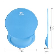 New Wrist Comfort Trackball PC Mouse Rest Soft Comfort Mousepad Mice Mat  - Blue picture