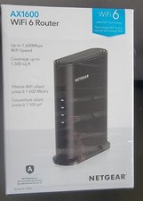 NETGEAR AX1600 Wi-Fi 6 Router 4-Stream 1.6 Gbps Cover 1500 SF (RAX5-100PAS)™ picture
