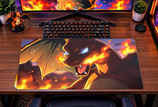 Anime Charizard Fire Dragon 14x24 Desk Mouse Pad Mat, Multicolor picture