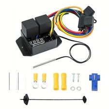 Digital Thermatic Fan Switch Kit 24V Adjustable Temp Range Electric Fan Switch picture