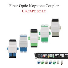 2/5/10Pack LC/SC-UPC LC/SC-APC Keystone Jack Fiber Optical Insert Coupler picture