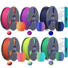 SUNLU Dual-Color Matte PLA 3D Printer Filament 1.75MM PLA 1KG/Roll Matte Texture picture