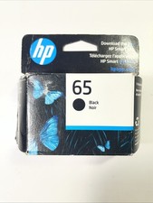 HP 65 Black Ink Cartridge Unopened Genuine Original 02/2025 New in Box picture