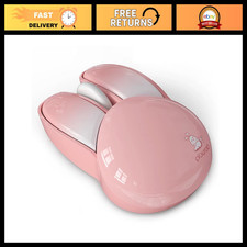 Cute Pink Bunny Wireless Mouse, 2.4G Portable Optical Mouse for Women, Office Us picture
