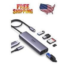 Portable 7-in-1 USB C Hub with 4K HDMI Output, Ethernet & Ultimate Data Transfer picture