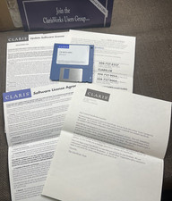 Vintage Apple Macintosh Claris Works 1993 v2.1 Update 3.5