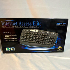 Micro Innovations Internet Access Elite KB565BL Wired USB/PS/2 Keyboard Black picture