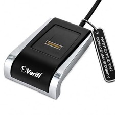 Verifi P2000 USB Fingerprint Reader Windows Hello Password Login Black/Silver picture