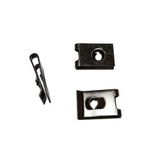 Zhoushi World #10 UStyle ClipOn Nut UType Fasteners Black 50 Pcs picture