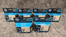 6 x Genuine HP 20 Black Ink Cartridge  C6614D  Genuine EXP 2011/2014 🔥New🔥 picture