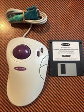 Belkin F8E189 TrackMaster Dual Scroll Wheels Trackball Mouse With Floppy Hardwar picture