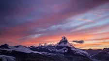 Landscape nature mountains matterhorn Custom Gaming Mat Desk picture