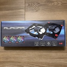 InWin Aurora Computer Fan Kit Black/White 3 RGB LED 120mm picture