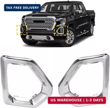 1 Pair Front Driving Fog Light Bezel Cover for GMC Sierra 1500 4-Door Denali SLT picture