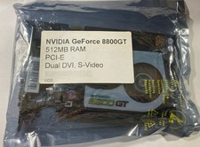 NVIDIA GeForce 8800GT 512MB RAM PCI-E Dual DVI S-Video Brand New Sealed picture