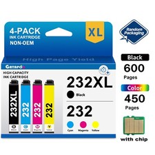 232 and 232 XL Ink for Epson 232XL Fits XP-4200 XP-4205 WF-2930 WF-2950 picture