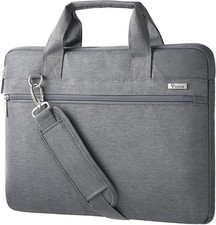 15.6-15 Inch Laptop Bag, Shoulder Bag for 15.6 Inch Laptop, MacBook Case, Gray picture