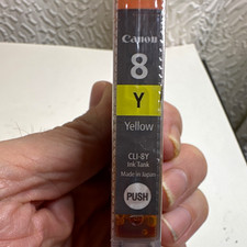 Canon Genuine CLI-8Y Yellow Inkjet Ink Tank Cartridge MPN CLI-8Y picture