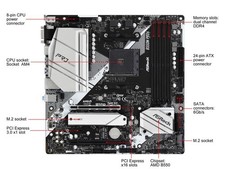 ASRock B550MPRO4 Micro ATX Motherboard for AMD Ryzen with B550 Chipset picture