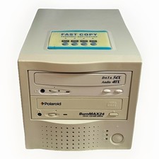 SCSI Tower CD Fast Copy Duplicator BurnMax24 Polaroid M518 TESTED VIDEO RARE picture