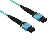 OM4 MTP/MTP Duplex 50/125 Type B Multimode Fiber Optic Cable - 10/15/20/25/30m picture