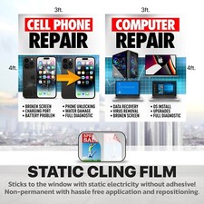 Cell Phone Smartphone Computer repair banner poster sign iphone Samsung  picture