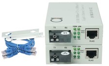 Single Mode SC WDM Single Fiber Bi-Di Gigabit Media Converter - Built-In Fibe... picture